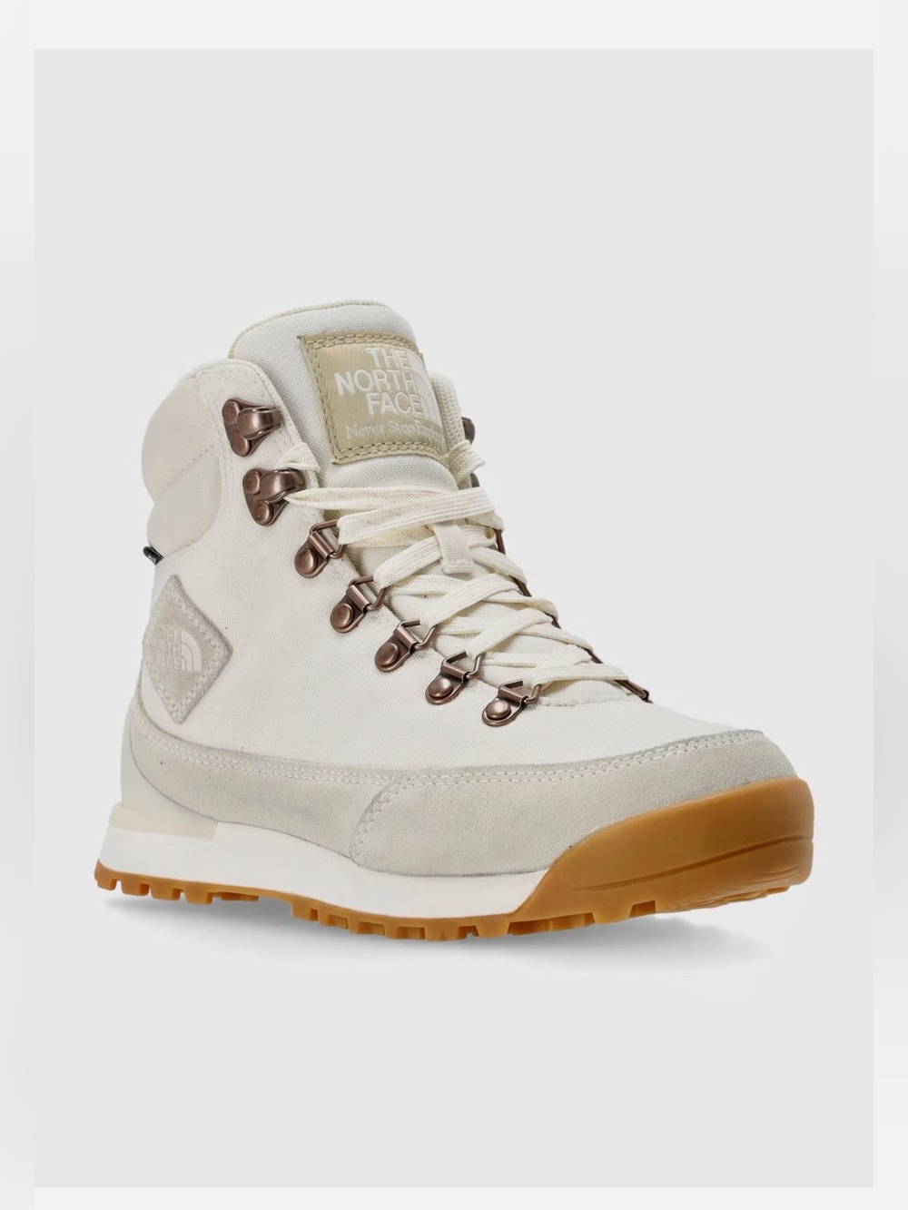 New In Box The North Face Back To Berkeley Boots in White Dune US Sz 6 NIB NWT